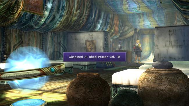 FFX Al Bhed Primer 2 in Besaid Village Crusader's Lodge