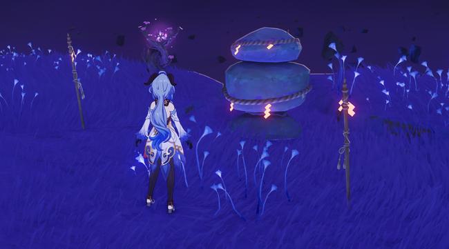 The Stone Ward Puzzle pieces in Seirai Stormchasers, which need to be turned the right direction to work.