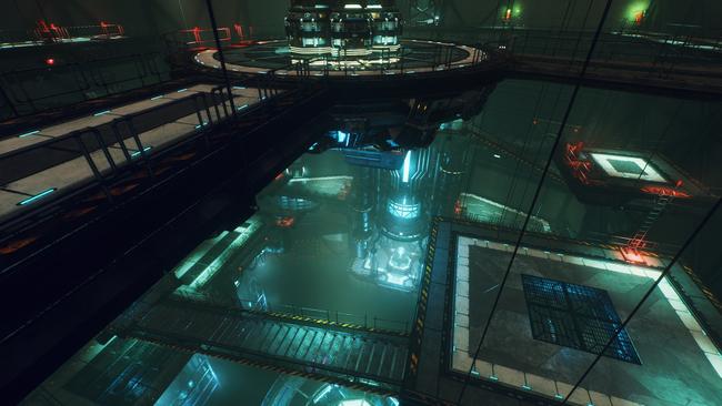 Stranger of Paradise: Final Fantasy Origin's Sunken Shrine level, bearing striking resemblance to the Final Fantasy VII R Make Reactor.