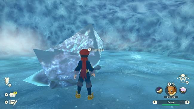 The stone to evolve Eevee to Glaceon.