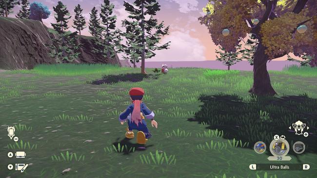 A Hisuian Growlithe in its natural habitat.