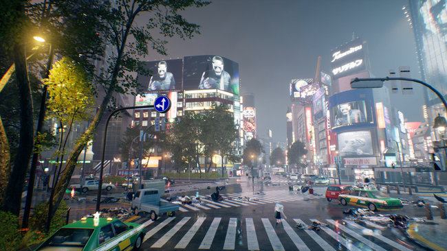 The cityscape in Ghostwire: Tokyo