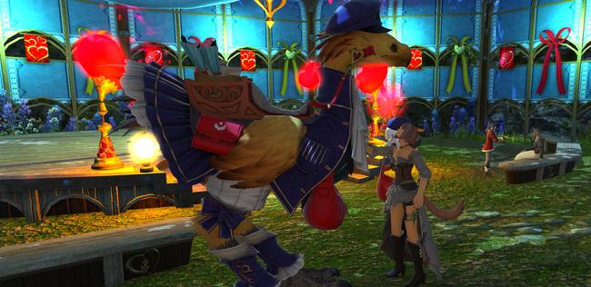 The Postmoogle Barding from the FFXIV Valentines event 2022.