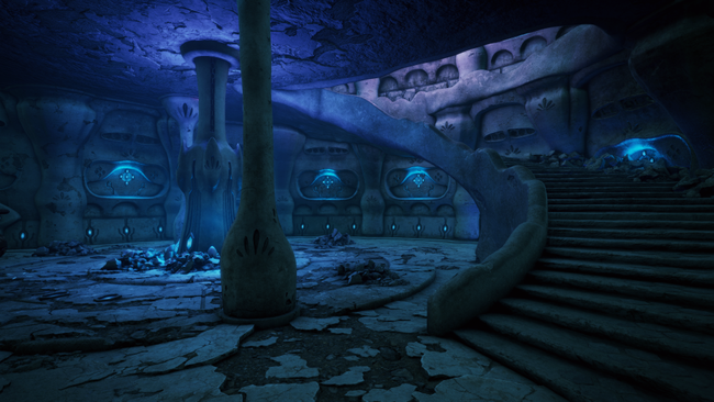 The Ancients' Tower as it appears in Stranger of Paradise, showing how it looks like Delkfutt's Tower from Final Fantasy XI.