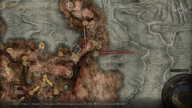 You can only reach the catacombs where you unlock Redmane Knight Ogha after defeating Radahn.