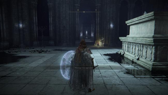 A Stonesword Key is required, but the Mimic Tear summon is at the end of the hallway ahead in this image.