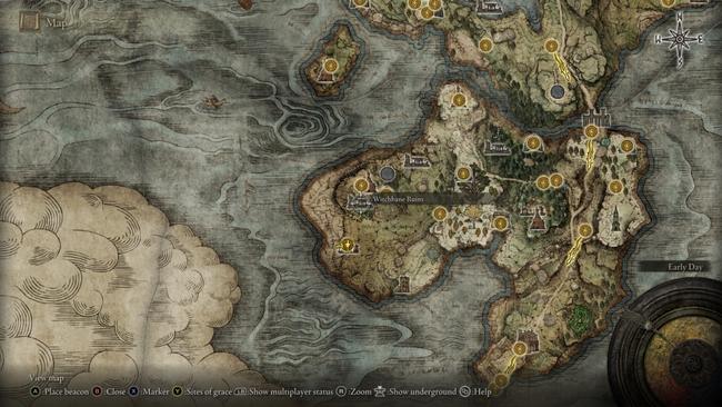 The Witchbane Ruins in the Weeping Penninsula is where you'll find the real Sellen. Here it is on Elden Ring's map.