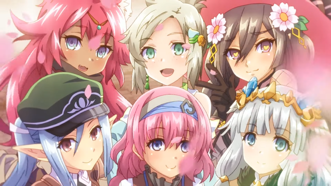 Every bachelorette in Rune Factory 5: Fuuka, Lucy, Ludmila, Scarlett, Priscilla, and Beatrice.