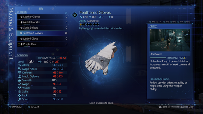 Adorned with Feathers, this weapon's ability lets you unleash many hits.