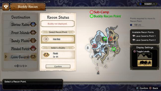 Sub-camps and Buddy Recon for the Lava Caverns