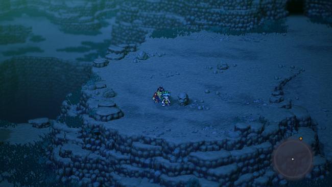 This is the rock that you need to look out for in order to get a powerful accessory. Though this is the Remake, the stone's position is identical in the SNES version.