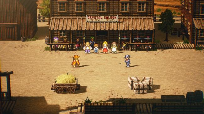 The Sundown kid visits the town of Success... just in time for a showdown. This is Live A Live's Wild West scenario.