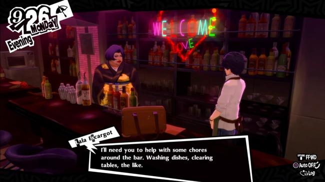 Each of the part-time jobs in Persona 5 Royal