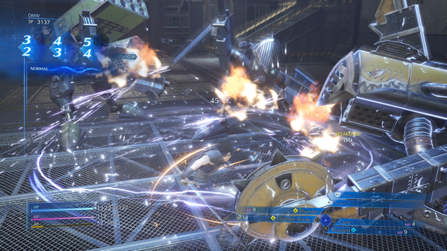 An image of Zack Fair fighting in Crisis Core: Final Fantasy VII Reunion.