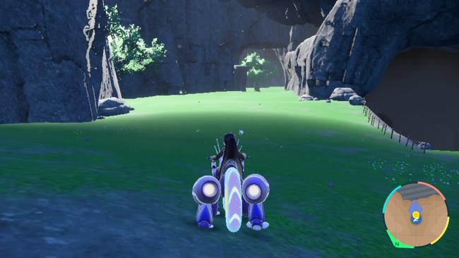 The first portion of the path to the secret cave.