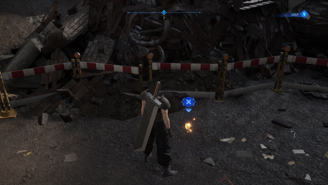 The location of the Used Tools for Aerith's Flower Wagon in Crisis Core.