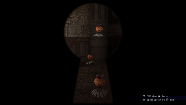 The Unwelcome Faces or Monsters clue refers to the ghostly creatures hiding in one of the rooms.