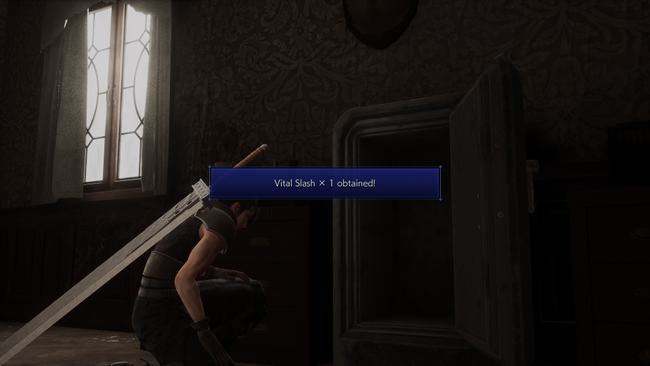 Once the Nibelheim Manor Safe is open, you earn a Materia.