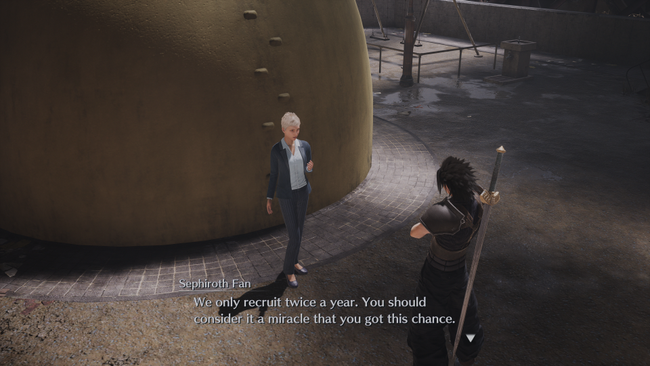 Joining the Sephiroth fan club in Crisis Core FF7 requires you answer a quiz.