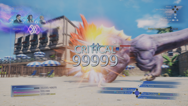 One easy way to defeat the Crisis Core Sea Hulk is simply to break the damage cap.