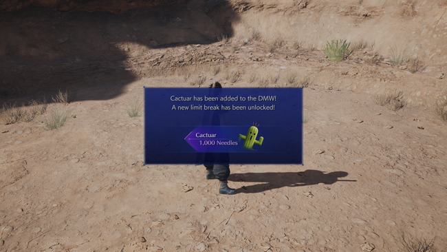 Beating all the Cactuar unlocks you a new Crisis Core summon on your DMW.
