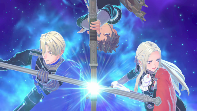 Visiting Lookout Ridge at the correct time will unlock Edelgard and co, one of the most unique Emblems in the game due to the fact it's a three-in-one.