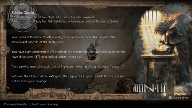Osvald is a powerful mage, and a strong choice of Octopath 2 Starting Character.