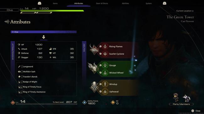 There's still plenty of RPG nerd action in the menus.
