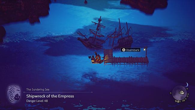 A screenshot revealing the location of the Rusty Dagger for the Armsmaster.