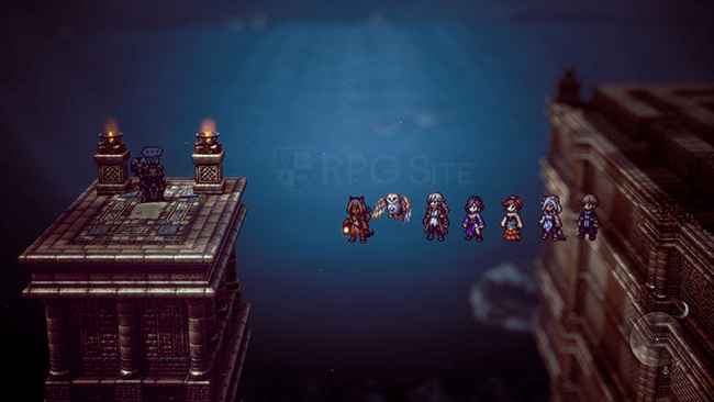 You need to take a leap of faith, Indiana Jones style, to reach the unlock for Octopath Traveler 2's Arcanist job class.