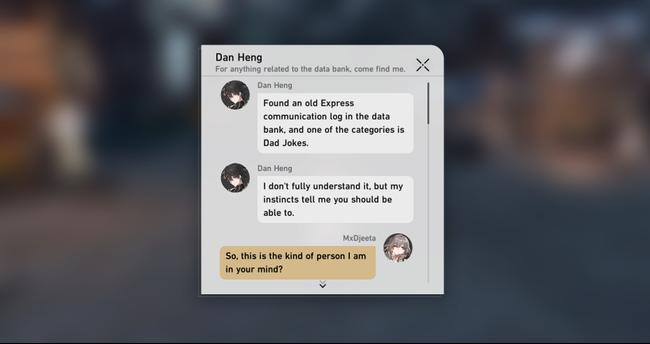 Texting with Dan Heng