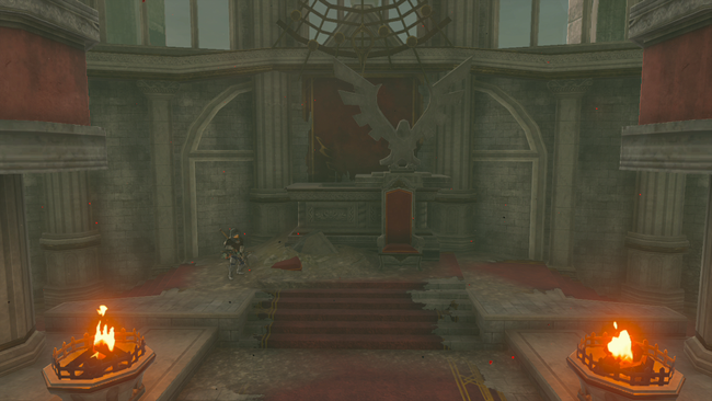 It's a Zelda classic - light the torches, and the torches will light your way.