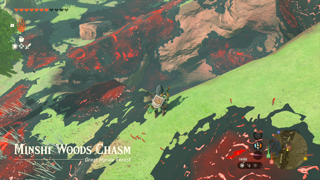 The best first step in this journey is to head down the Minshi Woods Chasm, to the depths.