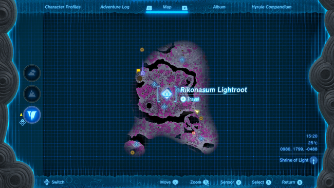 Once you reach the Rikonasum Lightroot, you'll know you're very, very close. 