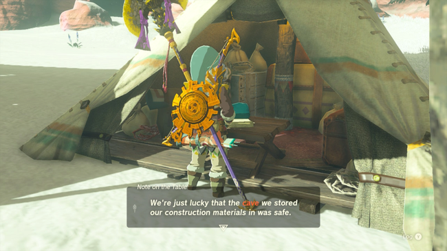 Inspecting the journal for clues to enter the Skyview Tower