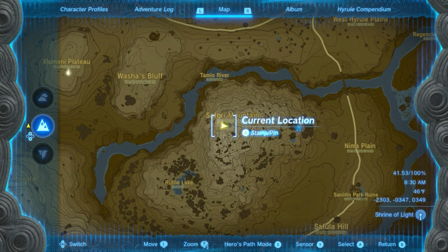 Satori Mountain's summit, where you can find your carrots.