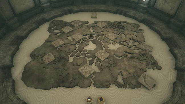 The map of the Geoglyphs, and where you can find the Dragon's Tears, as per The Forgotten Temple.
