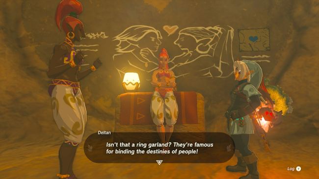 Offering to help out with the classes is a minor quest - topped off by showing off your Ring Garland shield.