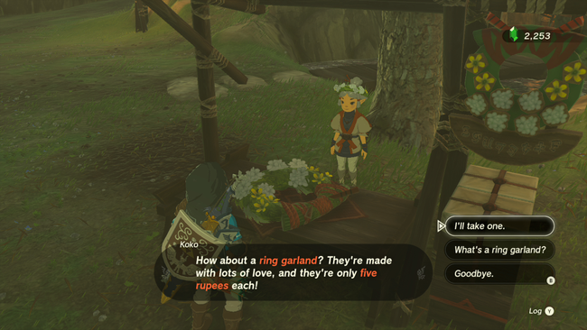 Koko will sell you a Ring Garland for just 5 rupees - but it's useless you know how to use it.