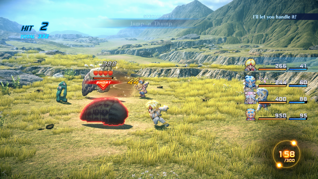 A screenshot of Star Ocean 2's new remake, showcasing its art style.