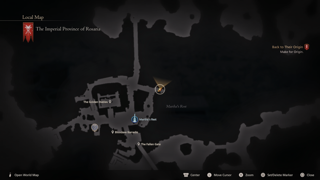 The location of one of the Orchestrion Roll treasure chests in FF16.