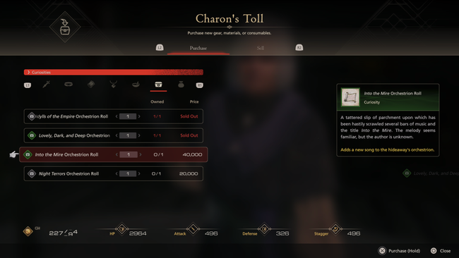 The majority of the FF16 Orchestrion Roll unlocks are purchased from shops across the world.