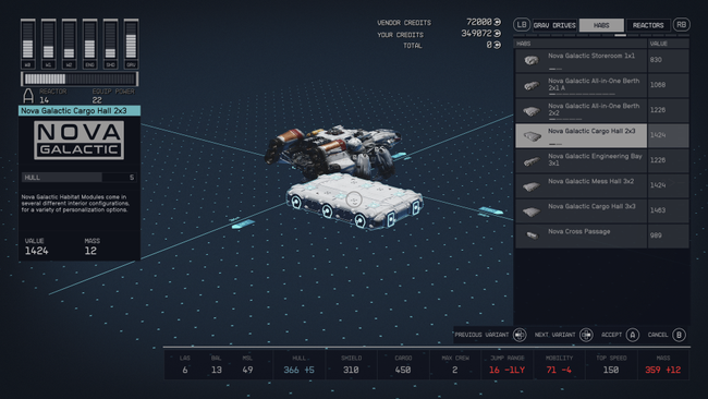 While the basic landing pads only have small habs and basic landing gears and cockpits available, incredible alternatives are available if you know where to look.