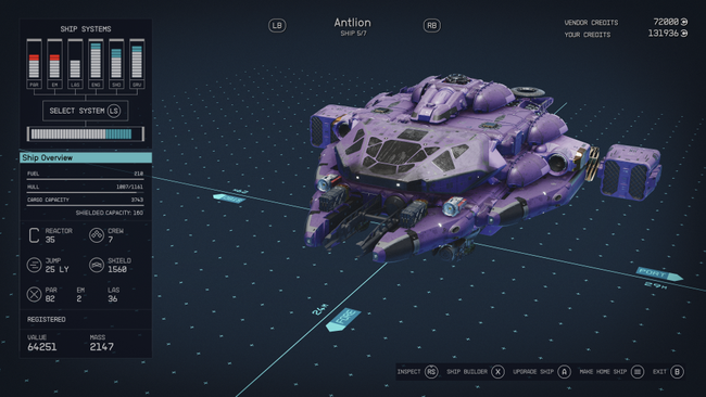 You'll be able to see the class of a ship in the ship selection menu accessed at launch pads and ship vendors - it'll be in the top-left of the second section of the ship overview, next to the Reactor Power.