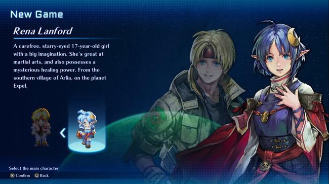 Rena is a natural mage, but she's still a perfectly viable choice of starting character in Star Ocean: The Second Story R.