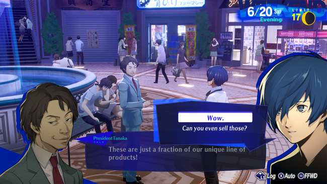Tanaka is money driven, and to start the Devil S-Link, you'll need to cough up the cash. Money is the root of all evil, after all.