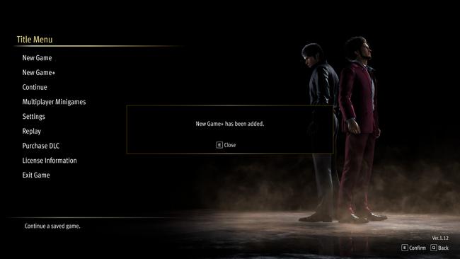 Once available, the Infinite Wealth New Game+ mode simply pops up on the main title menu.