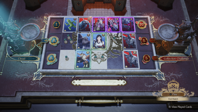 To get Tifa's QB card, play this Collection Challenge as pictured.