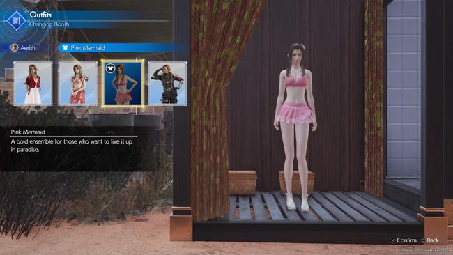 Aerith's Pink Mermaid outfit.