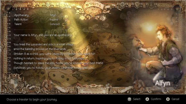 Alfyn is built around the use of items, making him an intriguing starting character option.